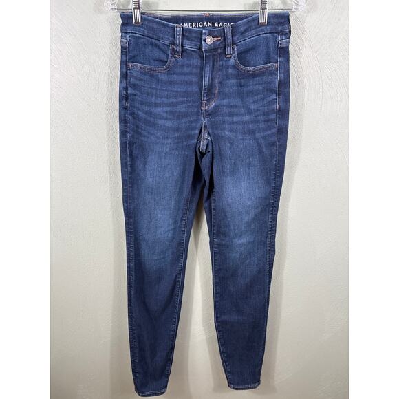 American Eagle Pants Denim Jeans Women's Size 6 Blue Next Level Stretch Mid Rise - Picture 9 of 10